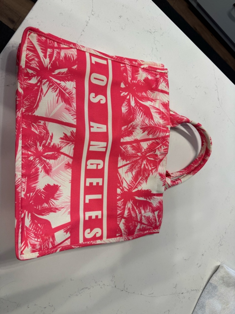 American Eagle Outfitters Pink Palm-Print Tote